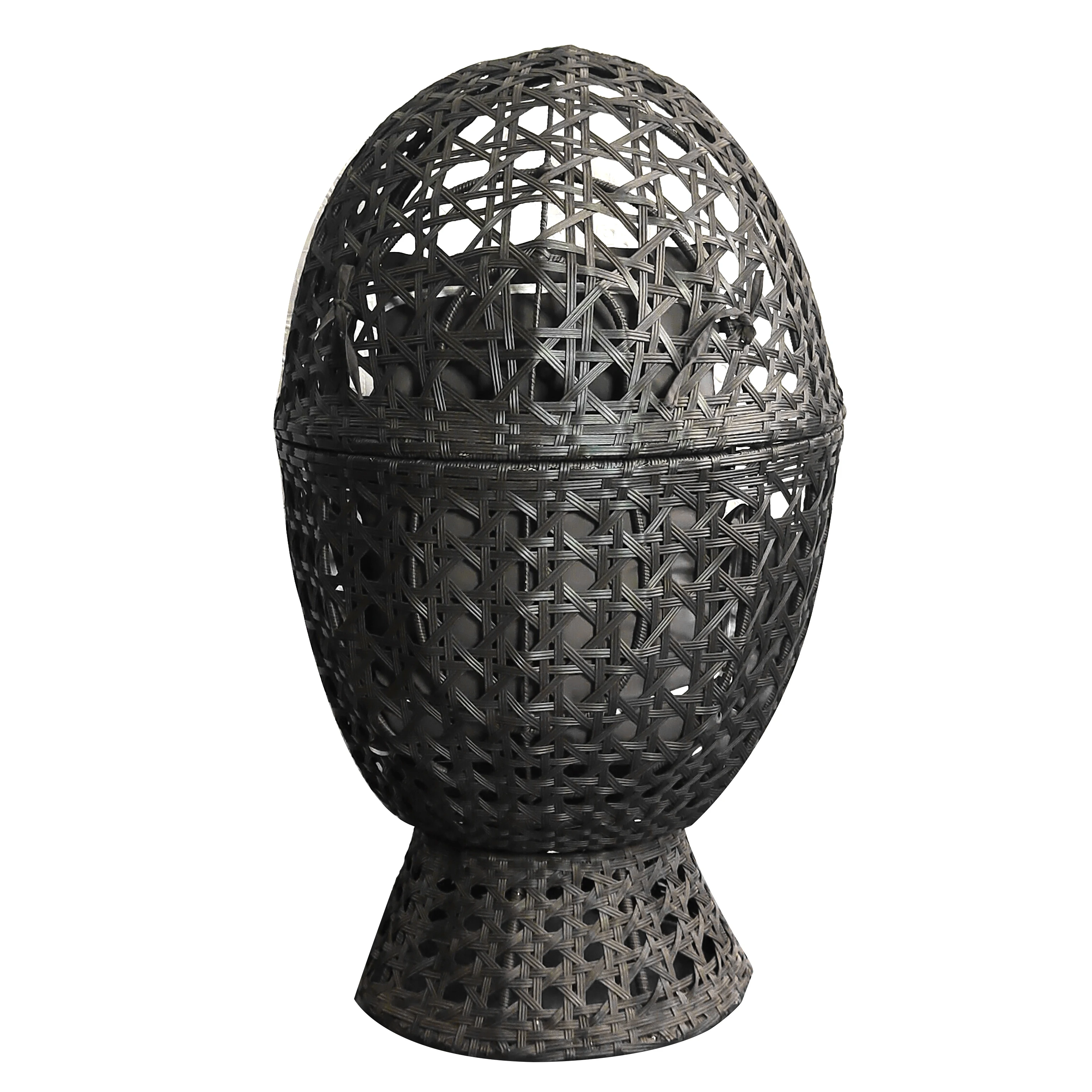 Outdoor Garden Sets Patio Rattan Wicker Egg Chair With Cushion For Garden And Balcony Use