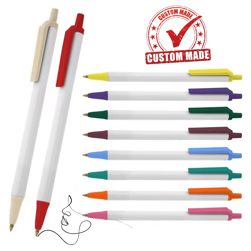 Hot sale promotional business BIC Clic Retractable Ballpoint Pen Customized logo Gift pen for ballpoint pen