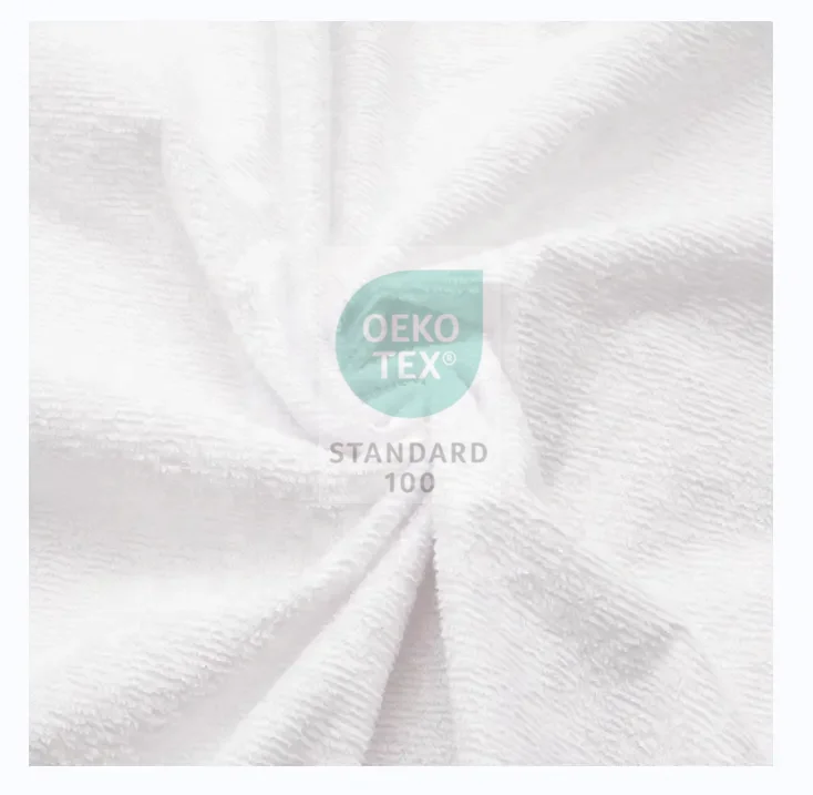 Высококачественная ткань для домашнего текстиля, белый водонепроницаемый махровый хлопок, Бамбуковая мягкая ткань, ламинированная ТПУ ткань