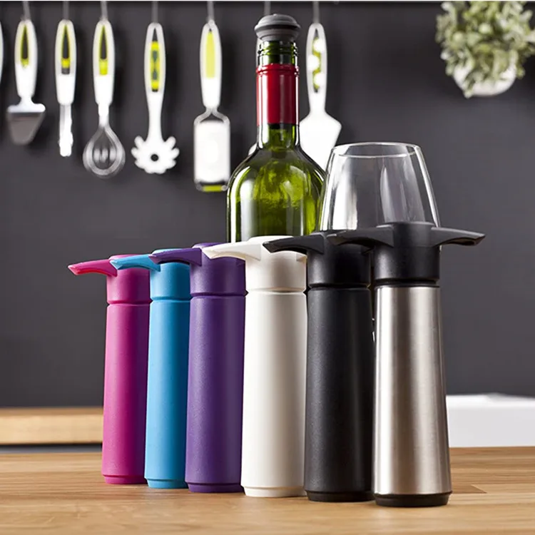 Innovative Product Vacuum Bottle Stoppers Luxury Custom Bottle Plastic Stopper For Wine Saver