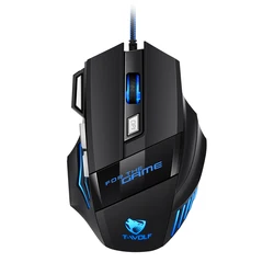 Best Selling 7D rgb backlit glowing computer scroll mouse anti slip breathing light wired gaming mice
