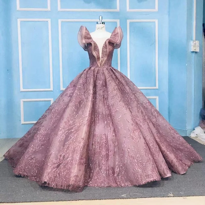 9777 New Design Fashion Pink High Quality Lace Embroidered Backless Long Evening Dress