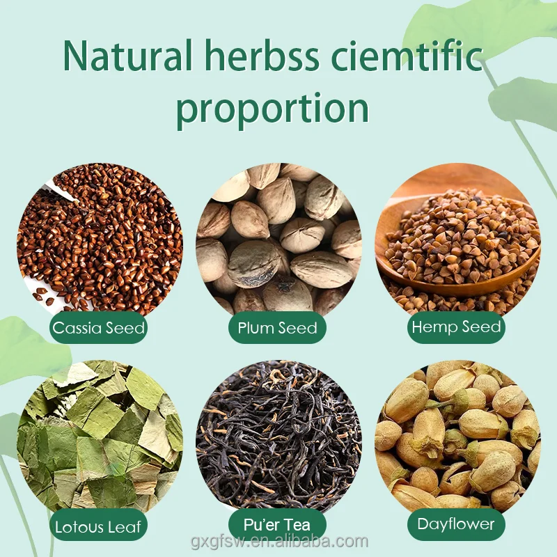 Wholesale Factory Customized Liver Cleansing Detox Tea Chinese Herbs Cassia Seed Lotus Leaf Tea
