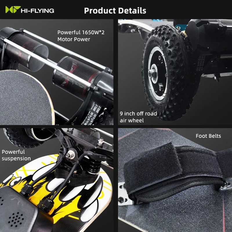 OEM ODM Factory Customized Remote Control Skateboard Maple+Bamboo Skate Board Decks Off Road Skateboard