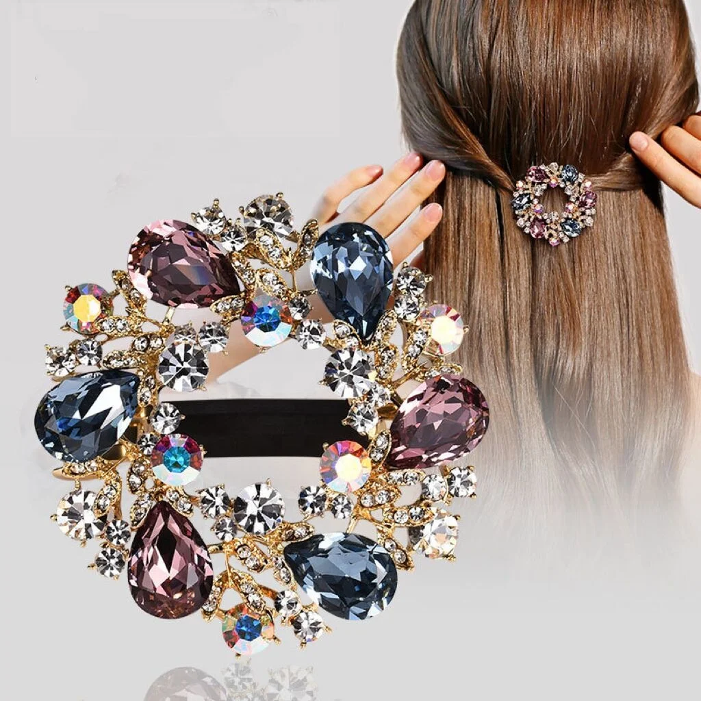 Wholesale new fashion colorful hairgrips exquisite rhinestone hair clips accessories for women korean