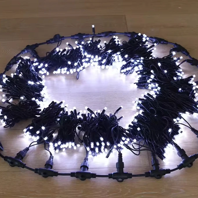 Outdoor Waterproof rubber cable LED Ice Strip Light Curtain Light Christmas Decoration Star Light outdoor