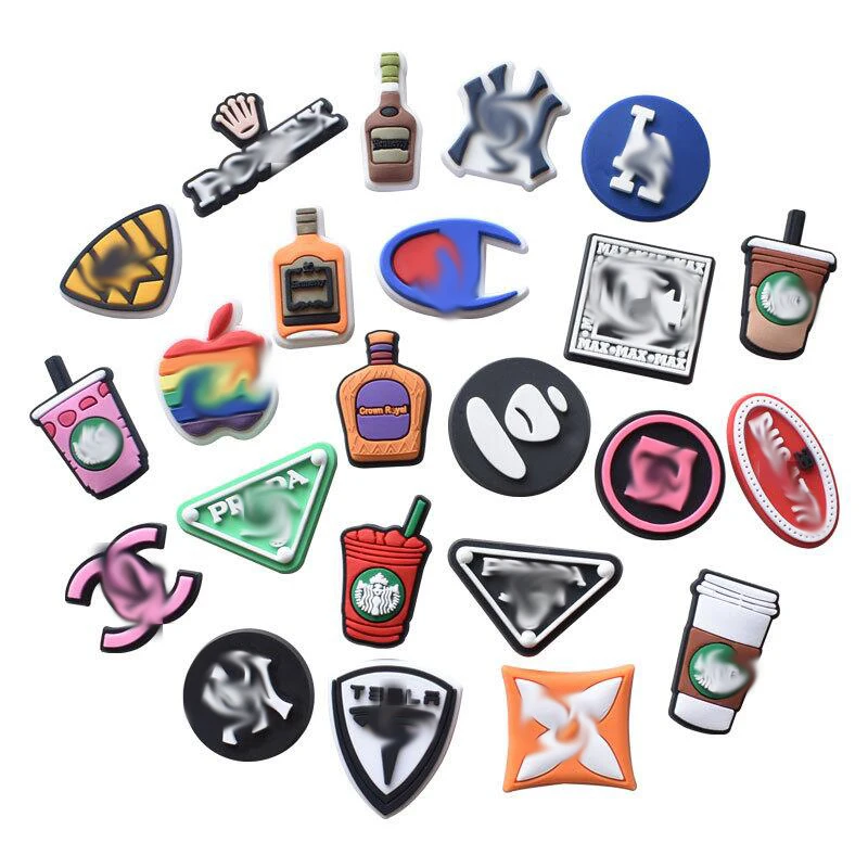 Custom design anime charm plastic shoe decoration shoe decoration charms