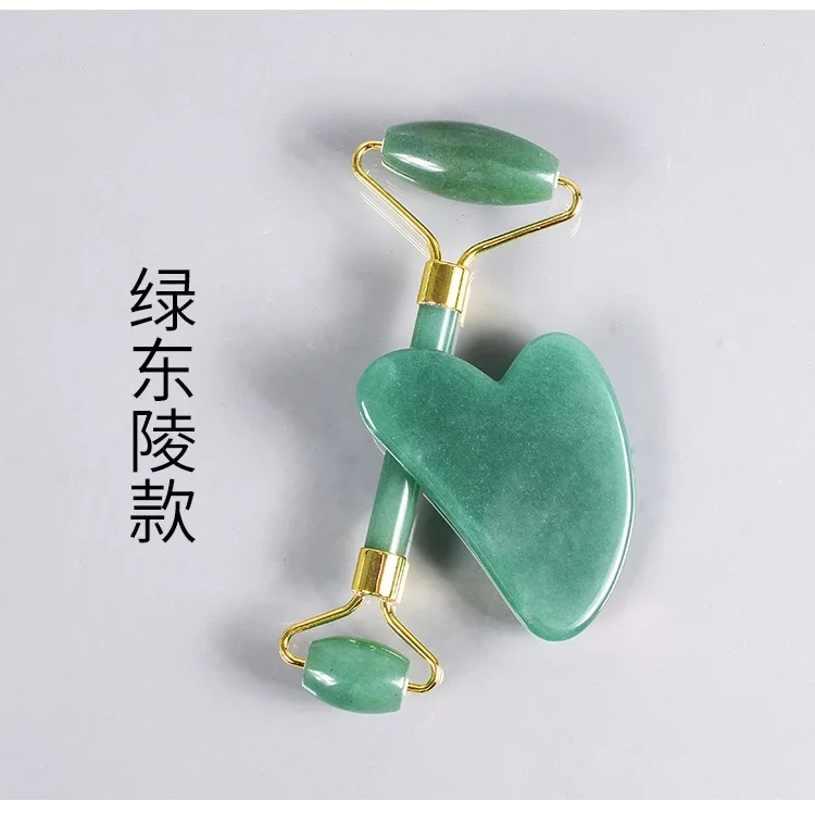 Wholesale Single Head Natural Rose Quartz Face Massage Jade Roller