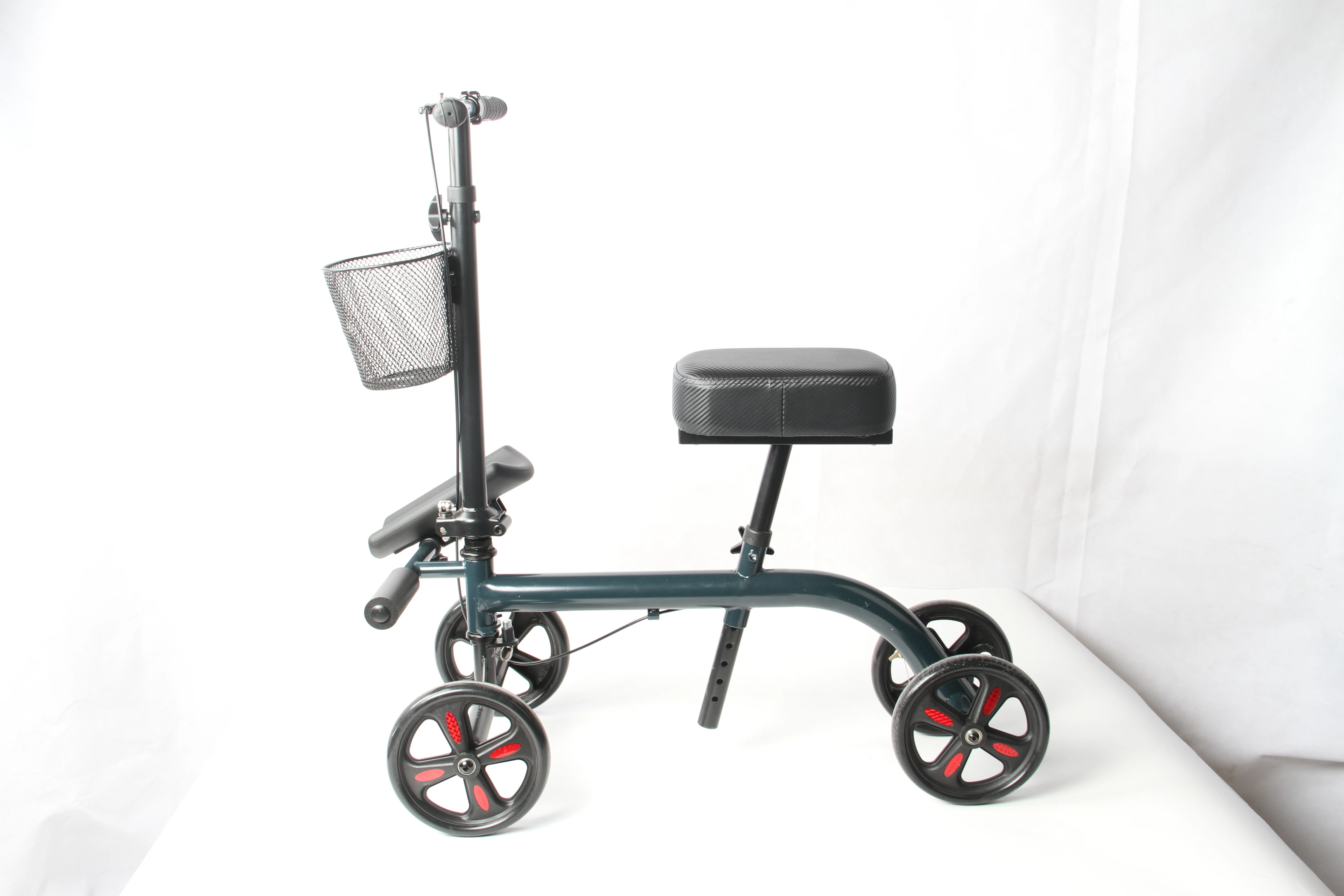 Rehabilitation therapy supplies adult standing knee walker adult foldable handicapped knee scooters