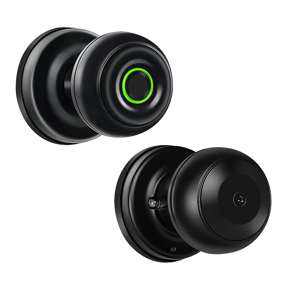 Free Shipping Smart Biometric electric Wifi Tuya cylindrical round  stainless steel  Door Lock  keyless