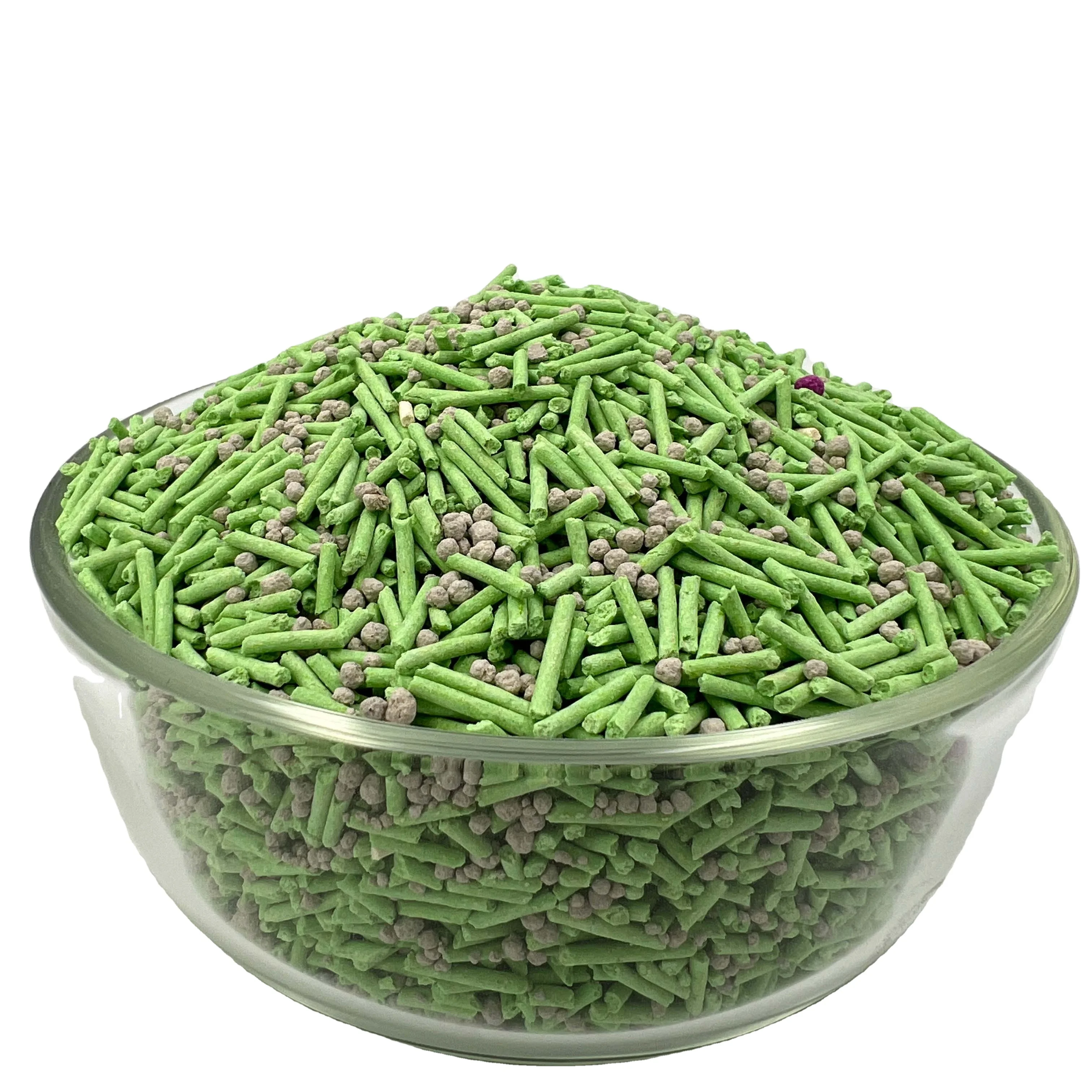 China Factory Supplies Natural Bentonite cat litter Deodorizing Plant Tofu Variety Colors Combined Best Quality cat litter