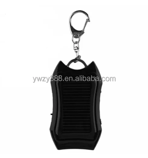 Mobile Power Supply Energy Saving Charger/Battery Power Bank For Cellphone New 1200mAH Solar Keychain Solar Charger
