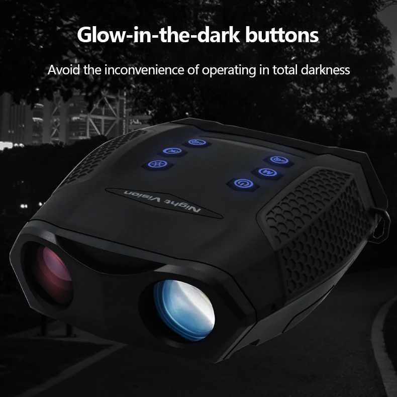 Custom Infrared 3 Inch Large Screen 600M Lll Night Vision Full Color 4K Digital Hunting Binoculars Night Vision