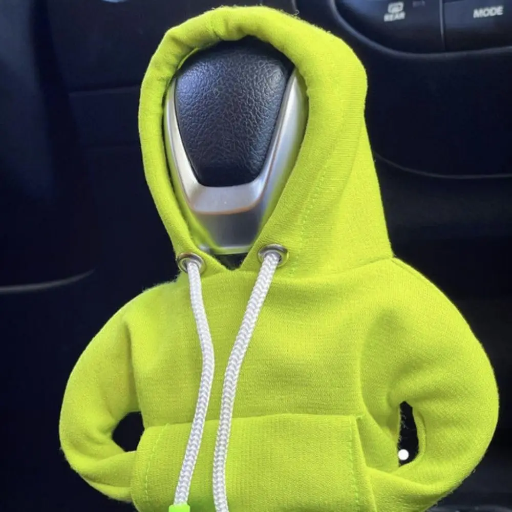 FS580 Universal Car Shift Lever Interior Decor Accessories Sweatshirt Auto Gear Stick Hoodie Gear Handle Knob Hoodie Cover