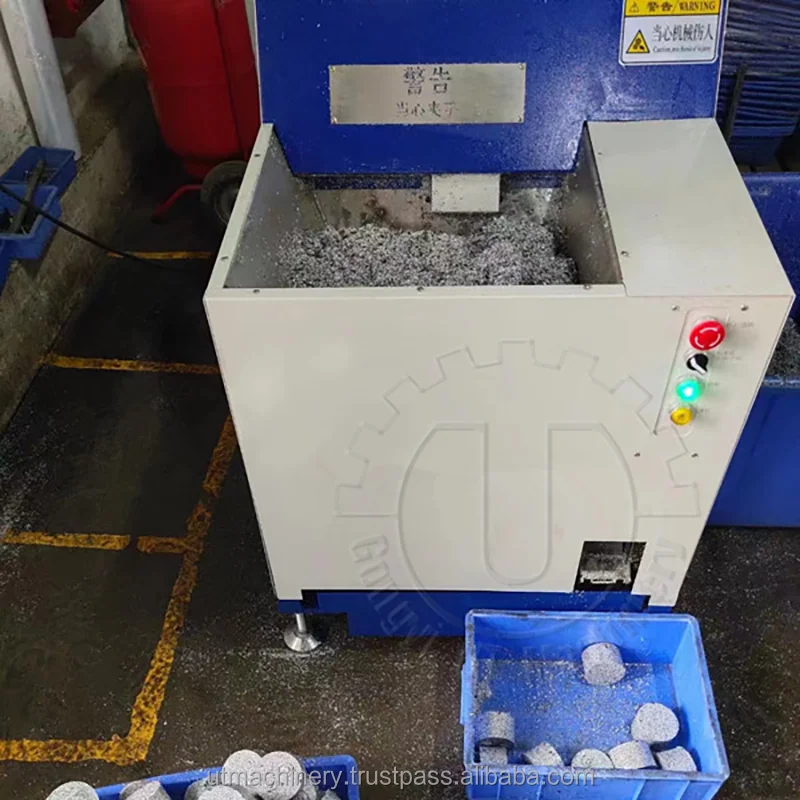 High density hydraulic briquetting press scrap aluminum chip briquette machine