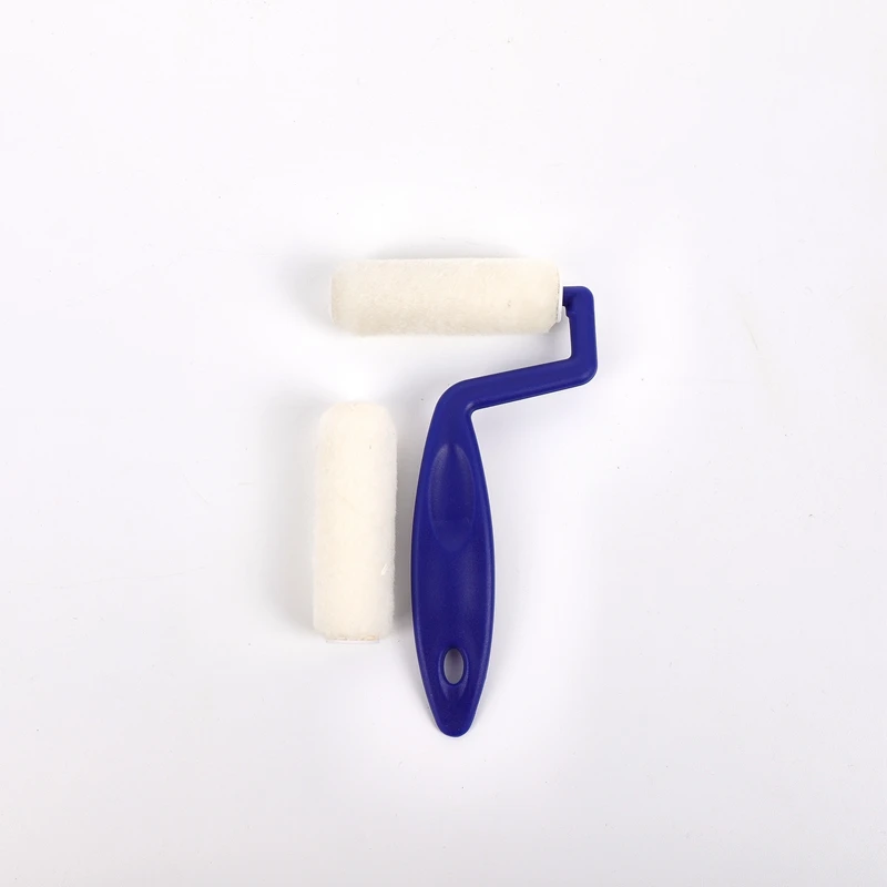 BIYU High Quality Designer Paint Rollers Custom Paint Roller Decorative Paint Roller Brush With Blue Plastic Handle