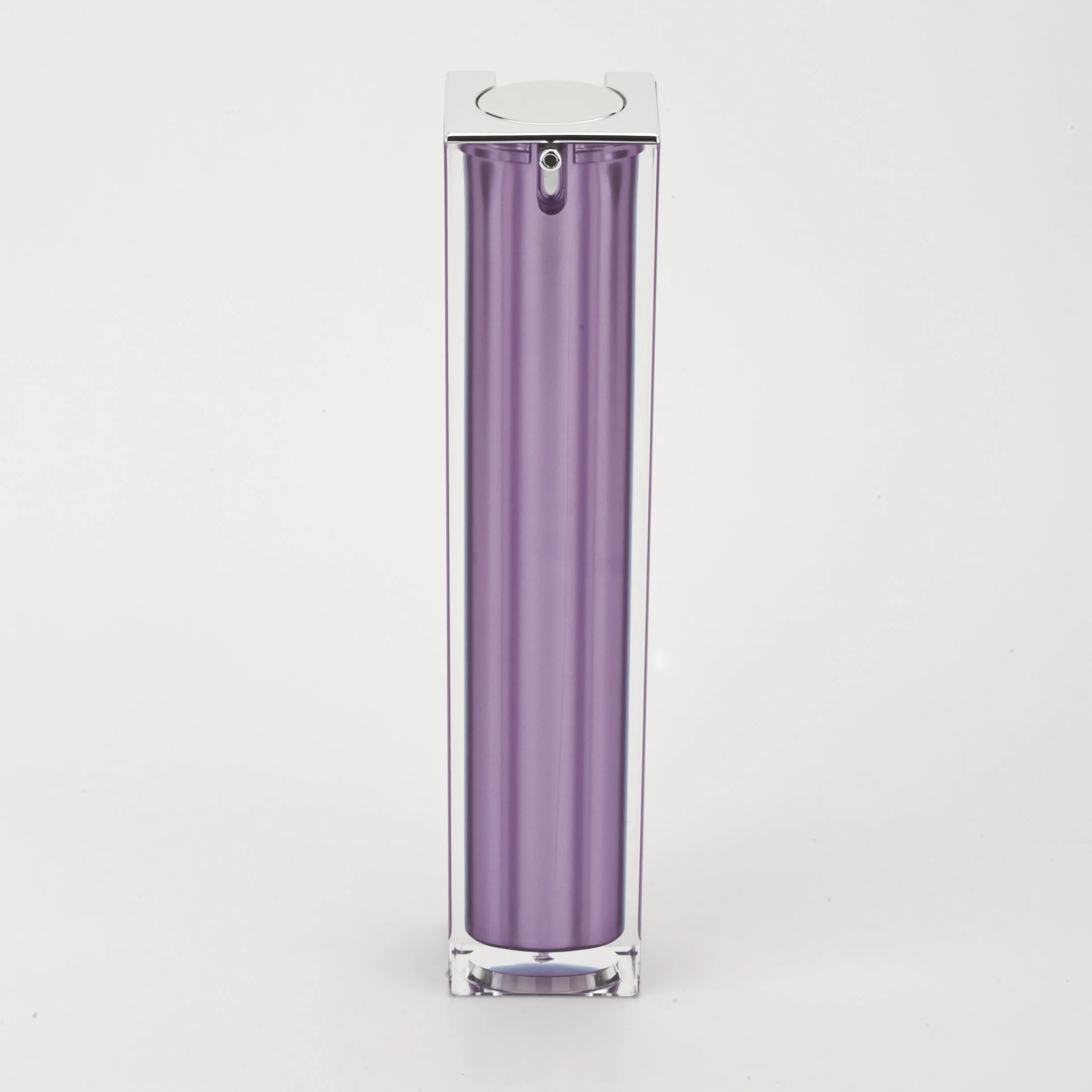 Square Bottom Plastic Bottles  Empty  Acrylic Lotion  bottle  Customized  Cosmetic Packaging