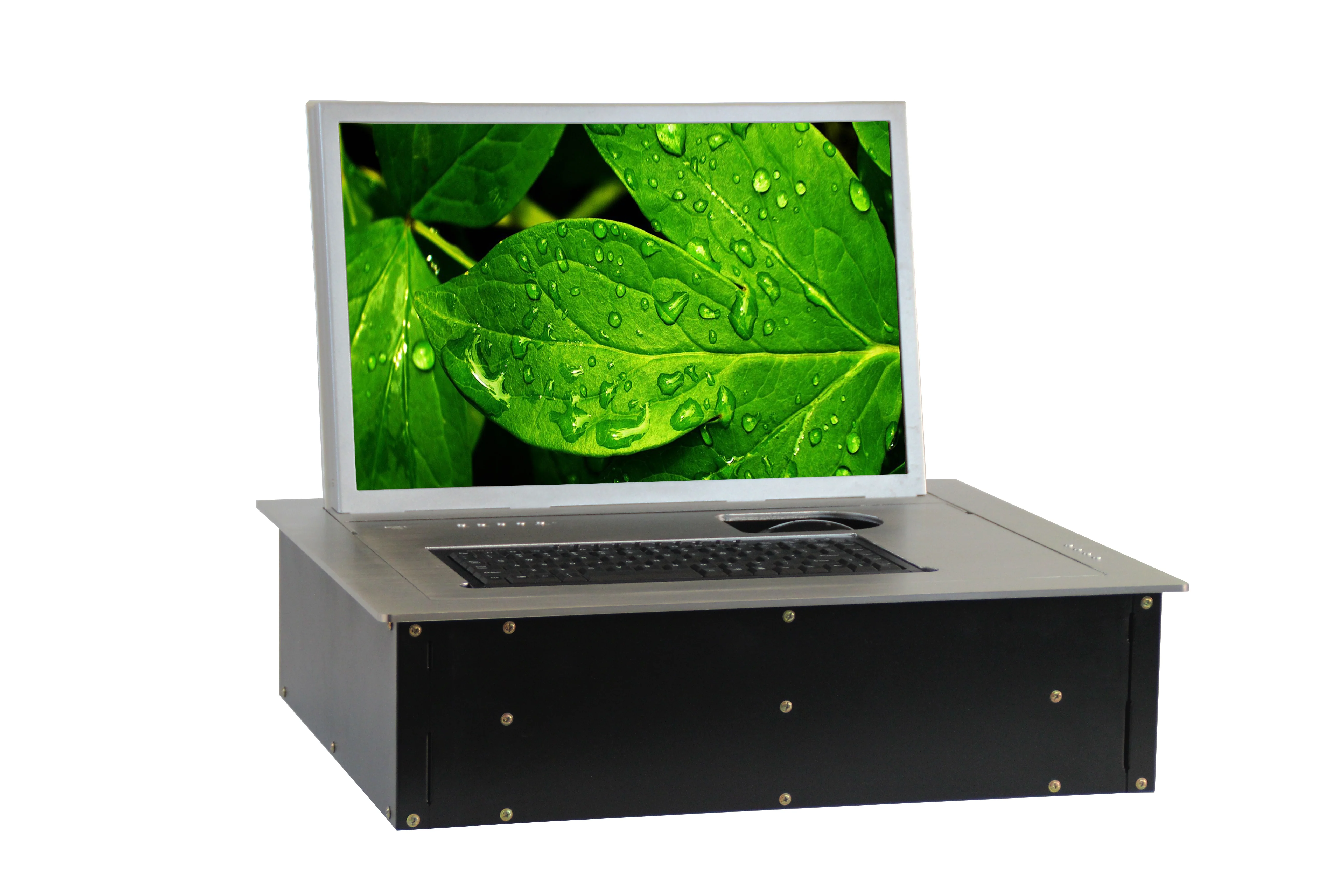 Motorized Computer Monitor Lift Audio System Paperless Video Conference System for Pop up Lcd Lift for Conference