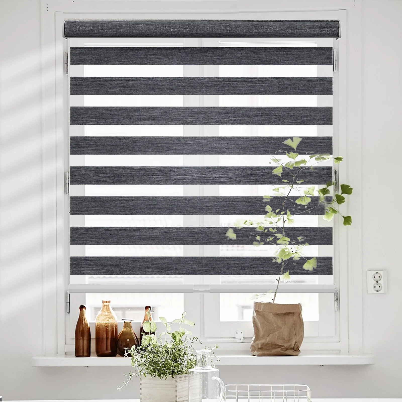 Factory Supply High Quality Free-stop Blackout Window Curtain Roller Zebra Blinds