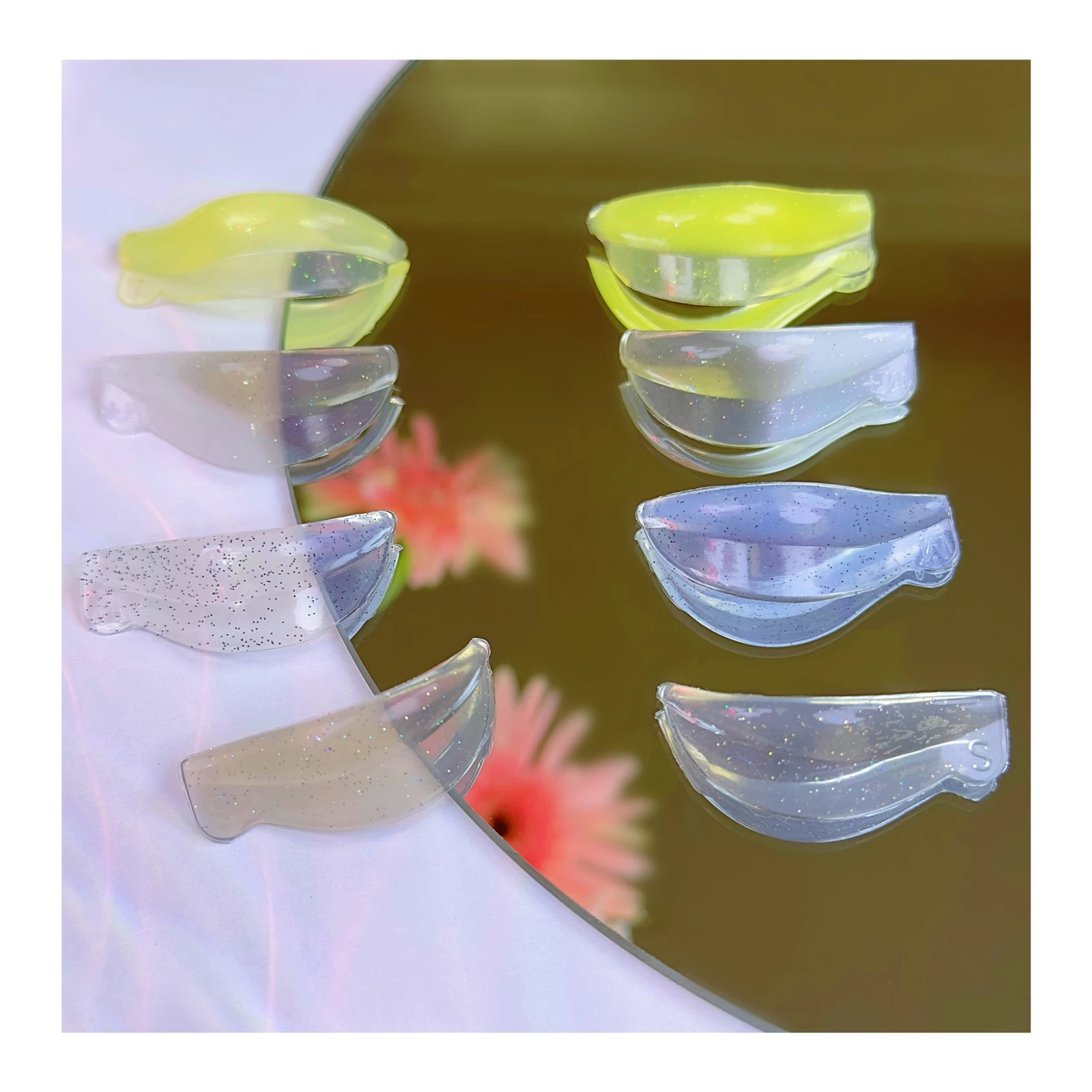 Flex Shields Self Sticky Silicone Lash Lift Pad No Glue Soft Eyelash Perm Rod LC Curl Lami Rollers Soft Flex Rods Upgraded Pads