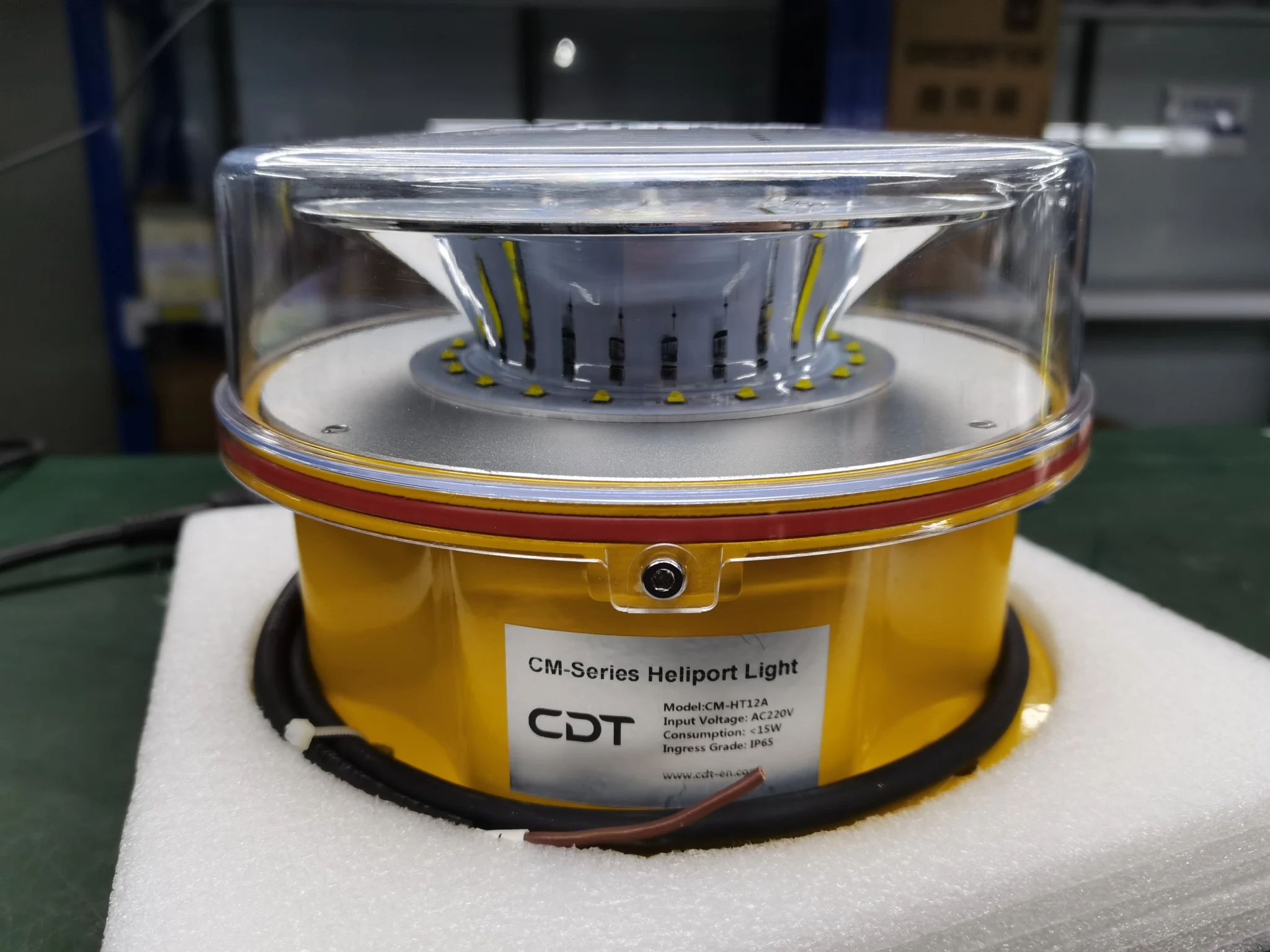 Omni-directional Helipad/Heliport White LED Flashing Identification Beacon Light