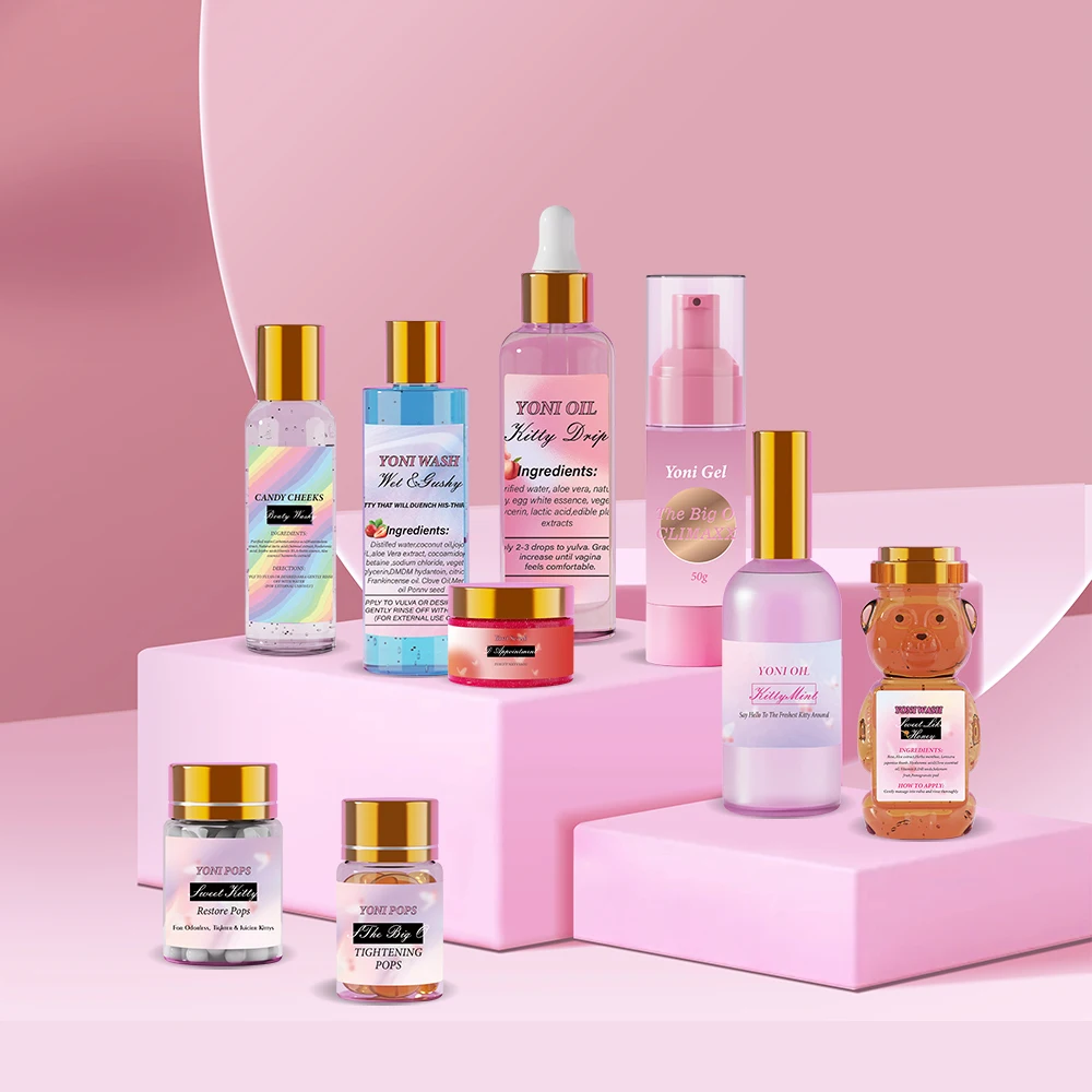 Natural Herbal Yoni Care Kit yoni oil Bar Soap Detox steam Herbs pops for Women Vaginal Wash pH Balanced