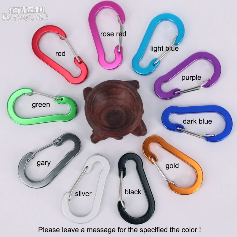 
5 gourd aluminum alloy flat carabiner hooks 