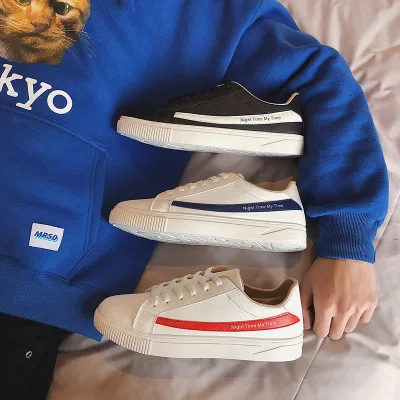 Новинка Весна 2019 маленькая белая обувь мужская спортивная в японском стиле Корейская версия для отдыха трендовая Молодежная Студенческая гонконгском