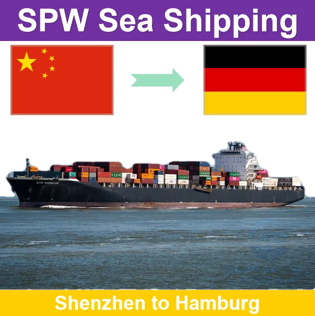 Fast FCL 40HQ Sea Freight Forwarder DDP from Shenzhen China to Hamburg Germany with Customs Clearance and Door to Door Services
