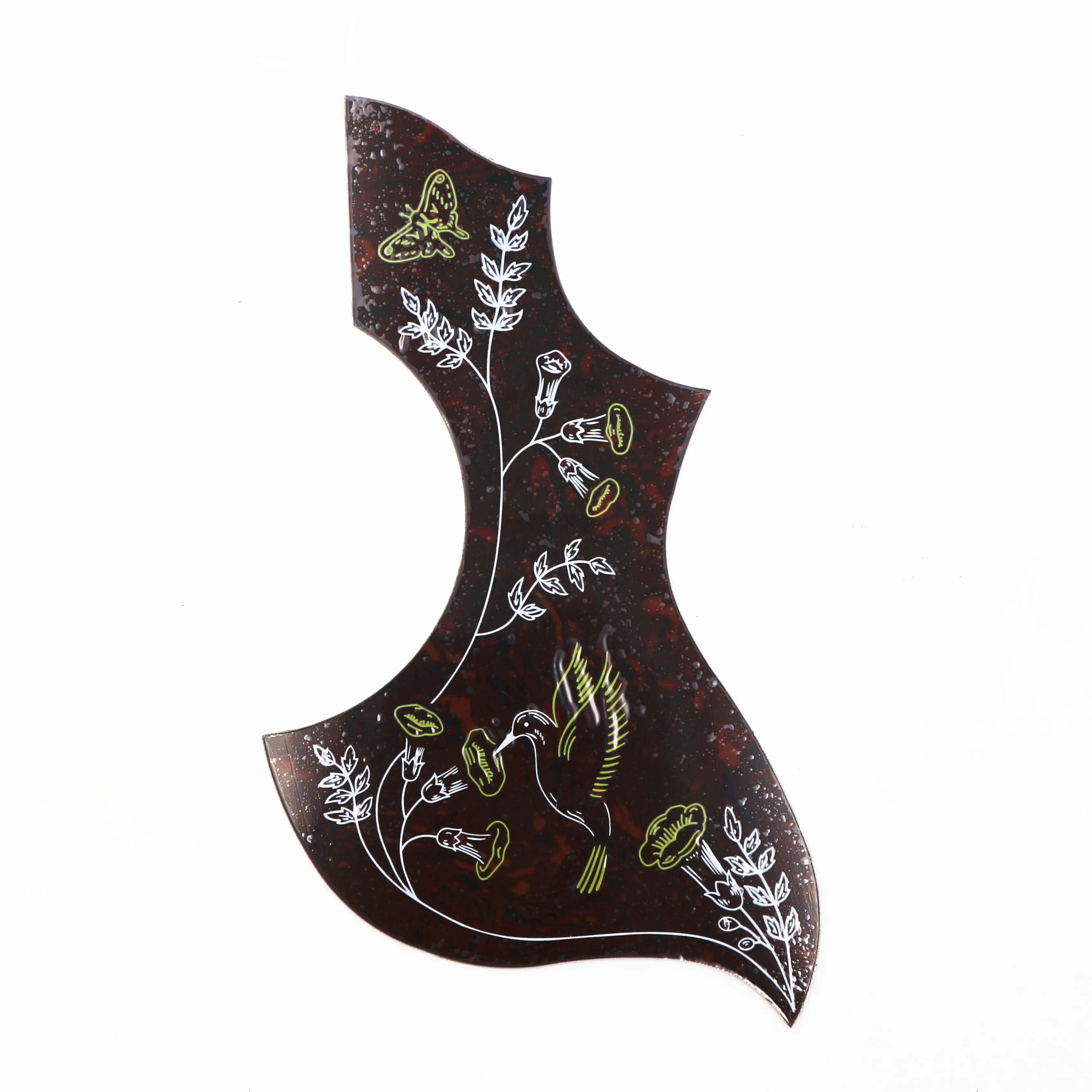 Humming bird Wood guitar 40-43 inch guitar Celluloid Tortoise color Source guitar pickguards manufacturer