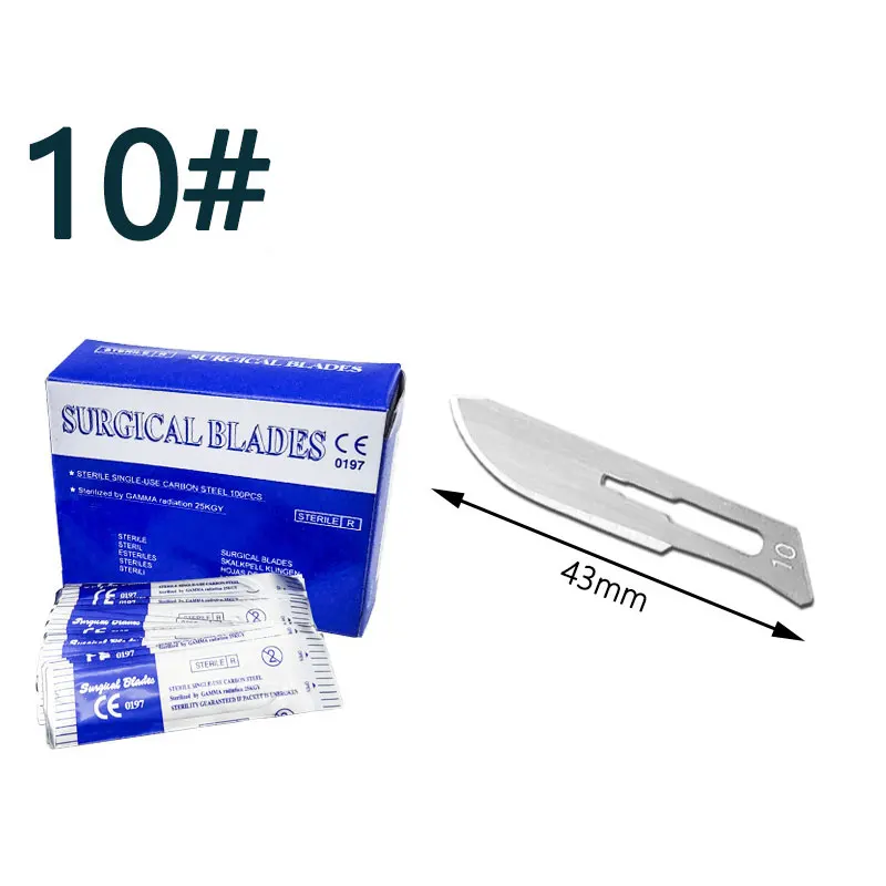 Disposable Medical Scalpel Blade Custom 10 11 Number Surgical Blades no 24