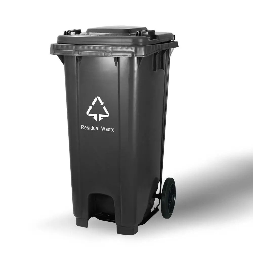 MARTES SL001 прочный 100l 120l 240l педальные мусорные баки колесные мусорные баки для общественного использования многоразовые пластиковые мусорные баки для улицы