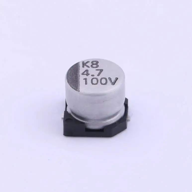 Original New In Stock  SMD Aluminum Electrolytic acitor 4.7uF 100V 6.3*5.7mm VE-4R7M2ATR-0606 Electronic Component