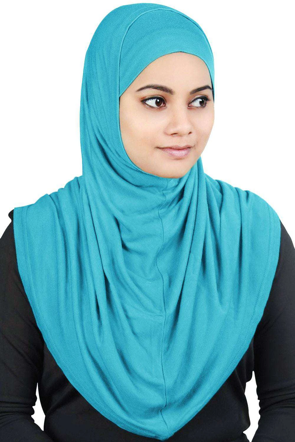 Yiwu furui InstantTwo Piece Set hijab Al amira Hijab для мусульманских женщин этнические шарфы шали Аксессуары