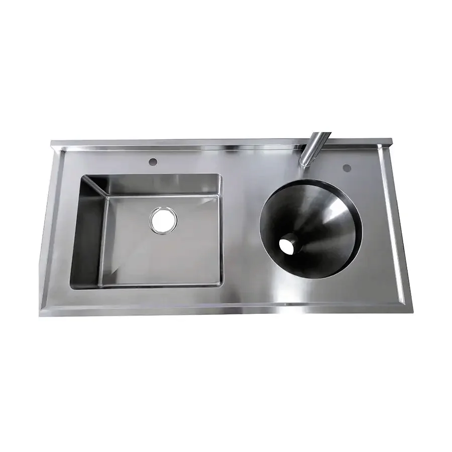 Luxury Stainless Steel deep drawn Composite Rectangular Hospital Sink