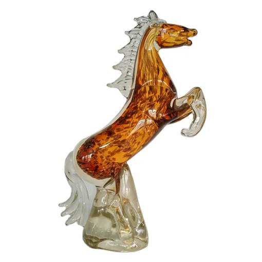 Декоративное муранское гигантское стекло лошадь искусство Стекло скульптура орнамент