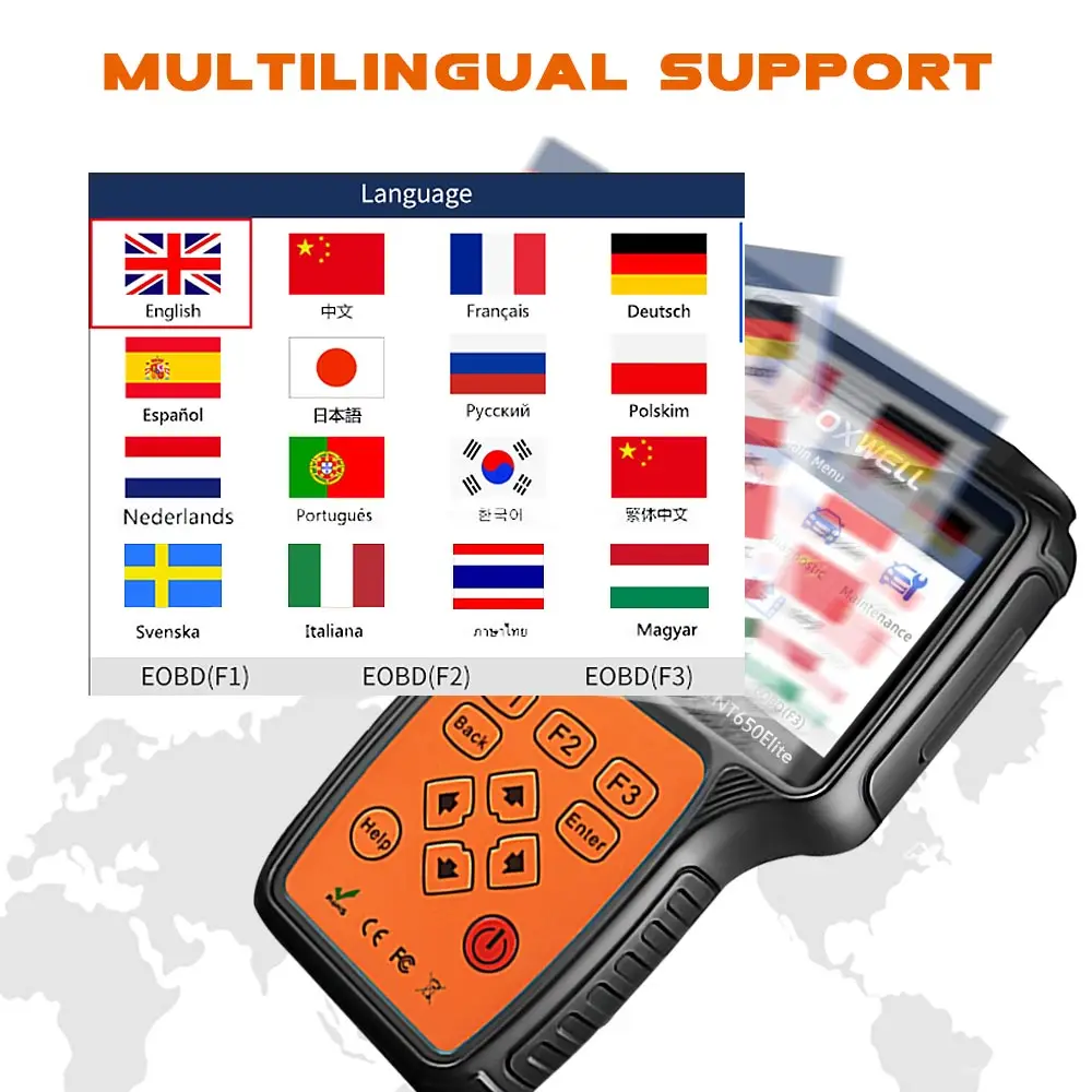 Foxwell NT650 Elite все делает сервисный инструмент с 25 специальными функциями обновленной