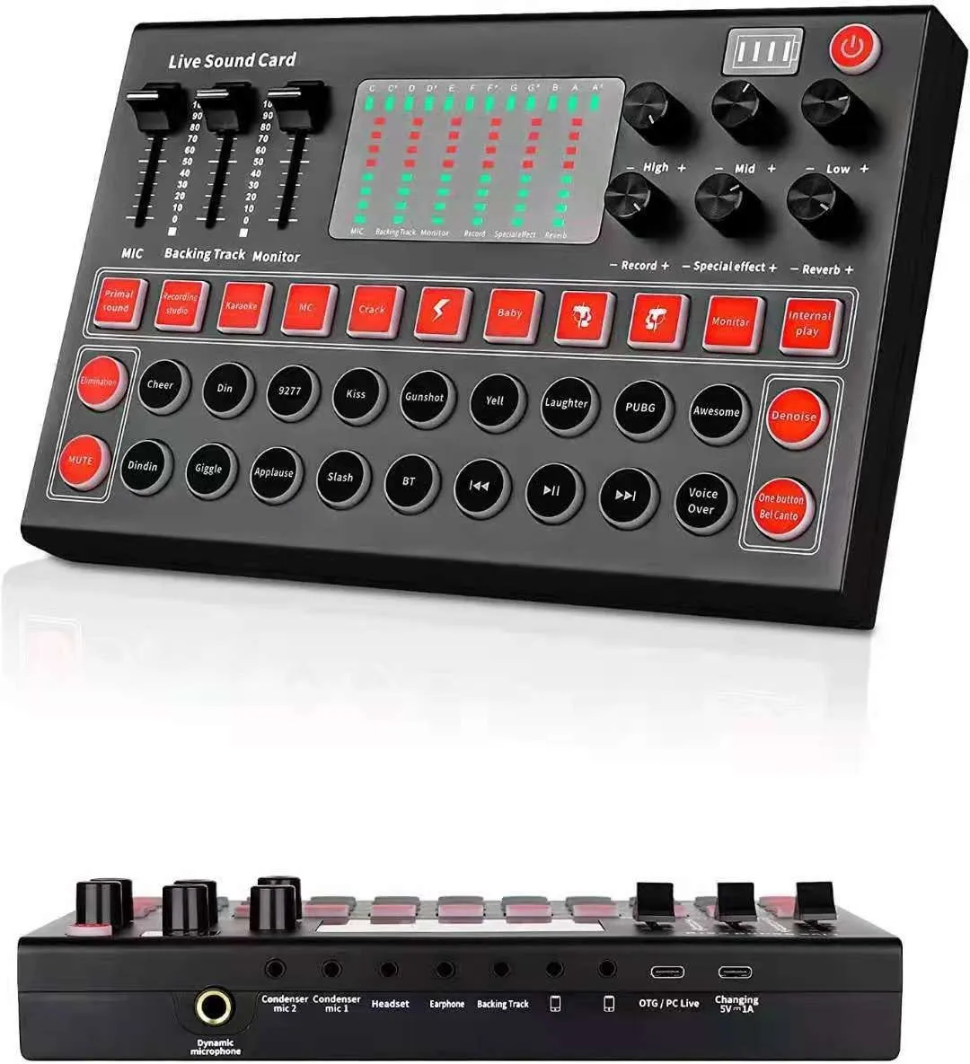 M9 Professional Live Stream Live Microphone Music Module Sound Cards