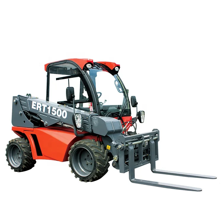 Everun ERT1500 4x4 Wheels Telescopic Forklift Rough Terrain Medium Telehandler with 1350Kgs Capacity
