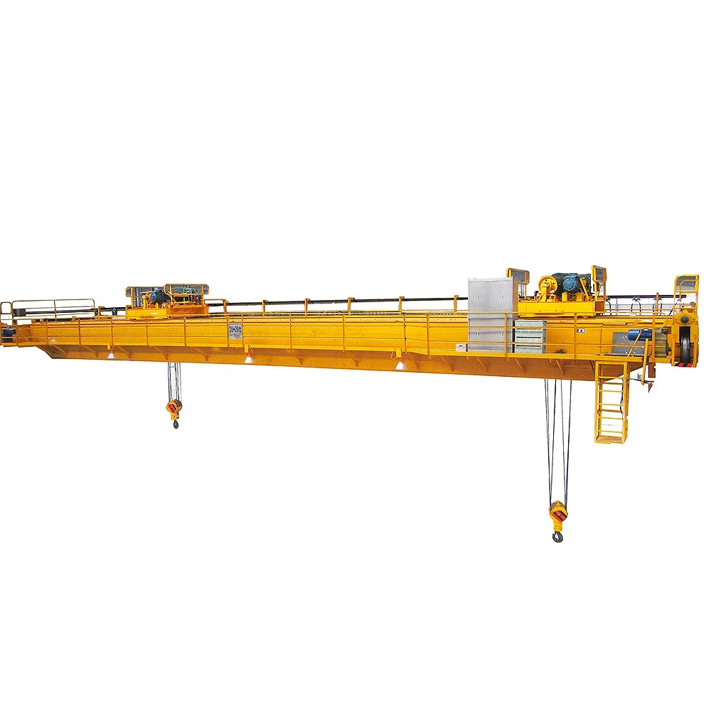 Steel Plant Double Girder Overhead Crane Bridge Crane 50 Ton for Sale