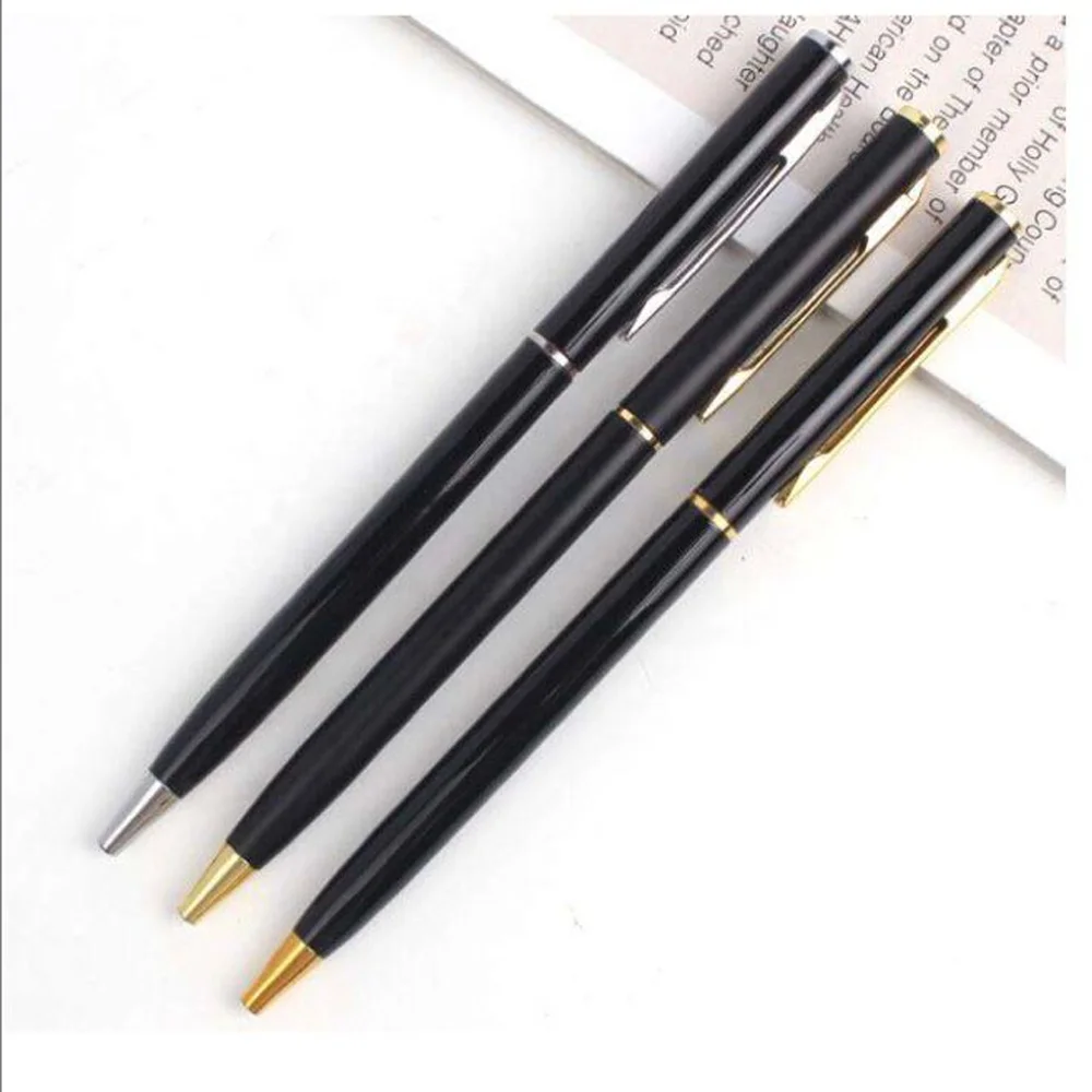 
Cheap school supplies High quality business pen thin metal ball pen with logo 