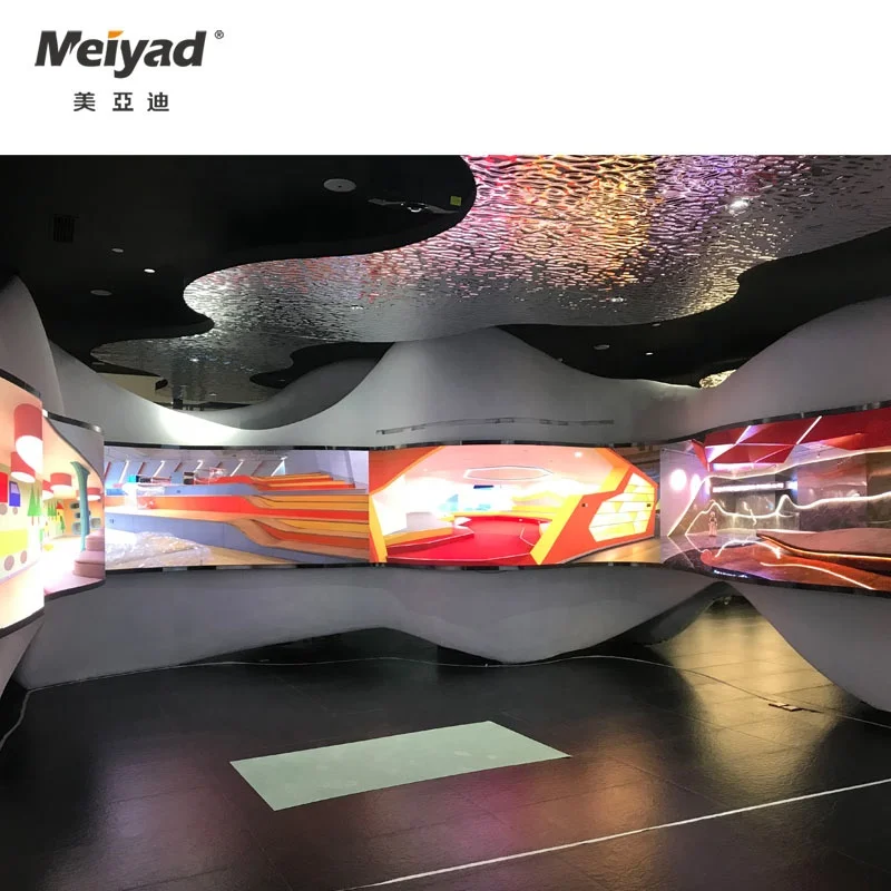 Hot sale P2 P2.5 P3 P4 P5 Indoor Flexible LED Module Panel Full Color Video Led Screens Curved circle Led Display