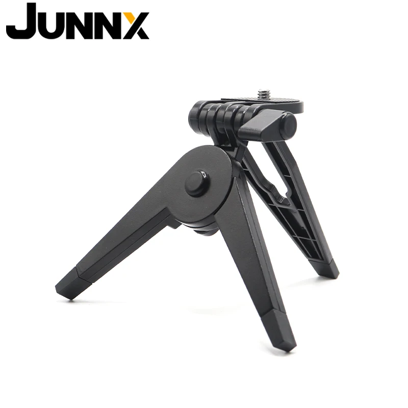 JUNNX MINI Portable FlexibleABS Plastic 1/4 Thread Screw Base Mount Tripod for Gopro Sports Action Camara