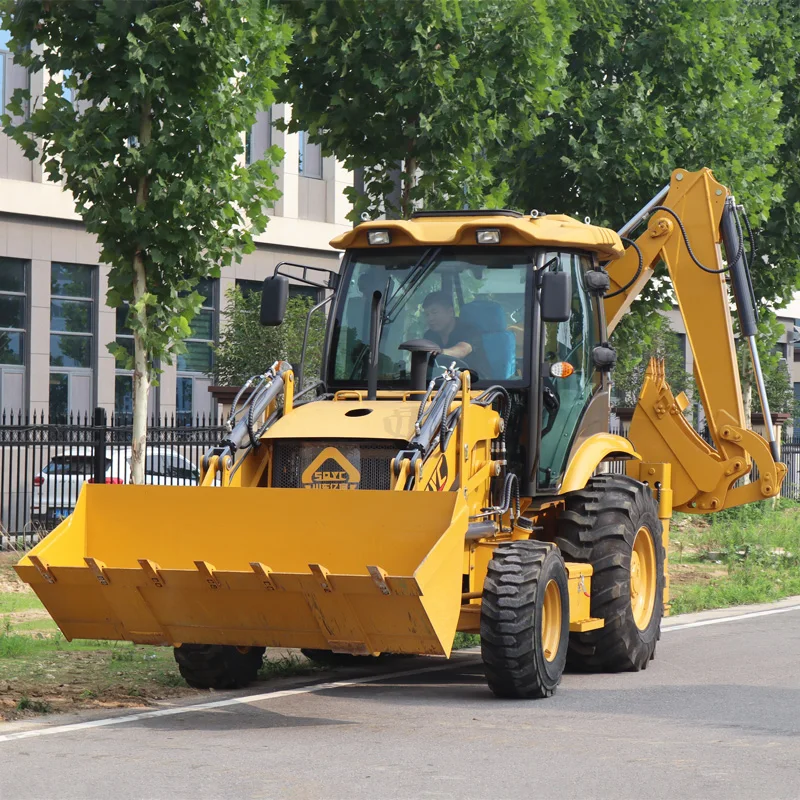Готовый к отправке новый экскаватор погрузчик дизельный 4x4 передний экскаватор-погрузчик YC40-28 хорошей цене