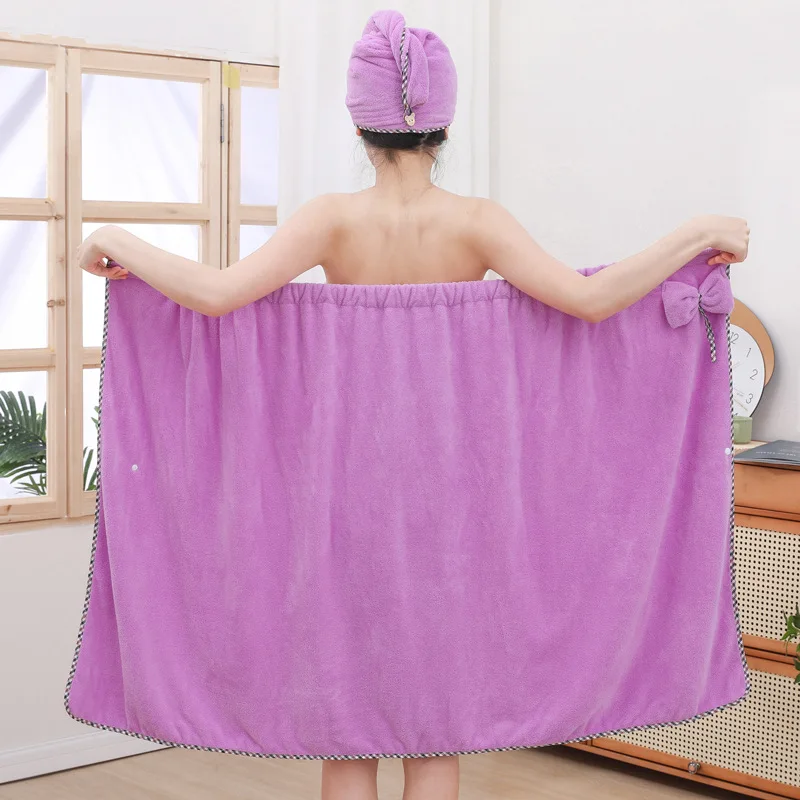 OEM Luxury Microfiber Bath Towel Quick-dry Spa Body Wrap Disposable Microfiber Water Absorbent Wraps Rectangle Nonwoven 280g