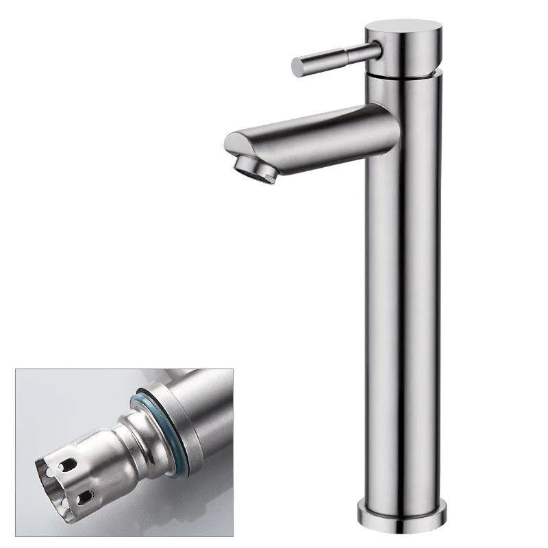 New kitchen bathroom products 2024 Stainless steel 304 basin faucet single and double hole deck mounted water taps