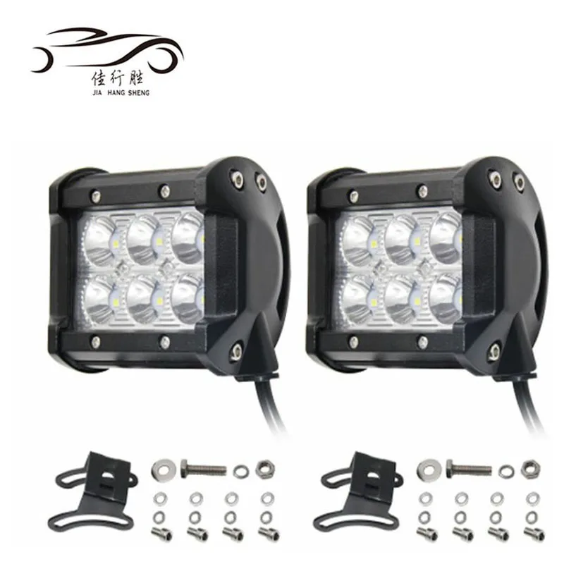 JHS Factory Supply Led Car 18W led work light Round Offroad Auto Led Work Light 6led Led Headlight Led Driving Light
