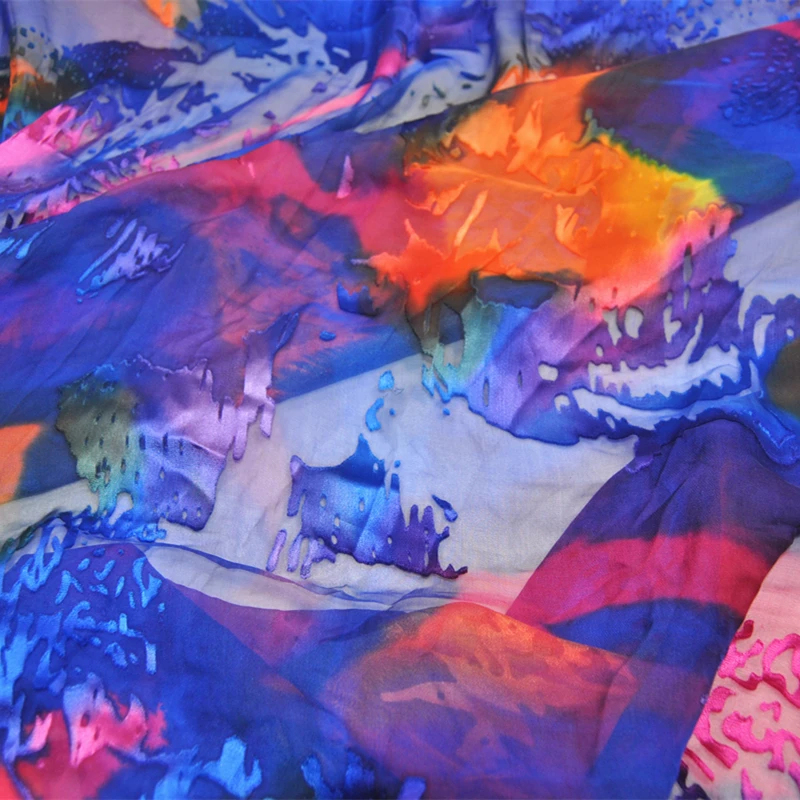 velvet fabric Burnout silk velvet