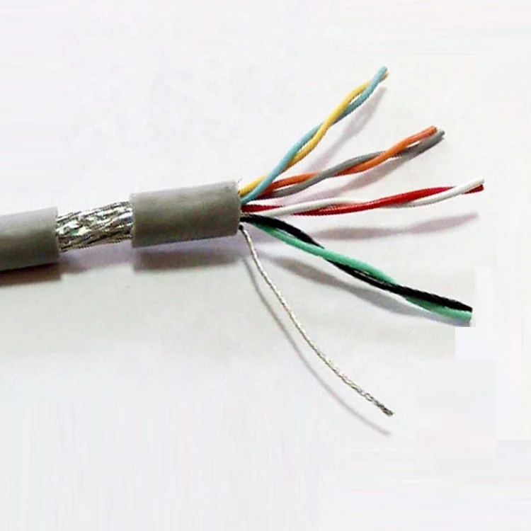Multi проводник 600 в 4x2x12AWG UL2501 двойной щит экран витая пара передачи данных кабель