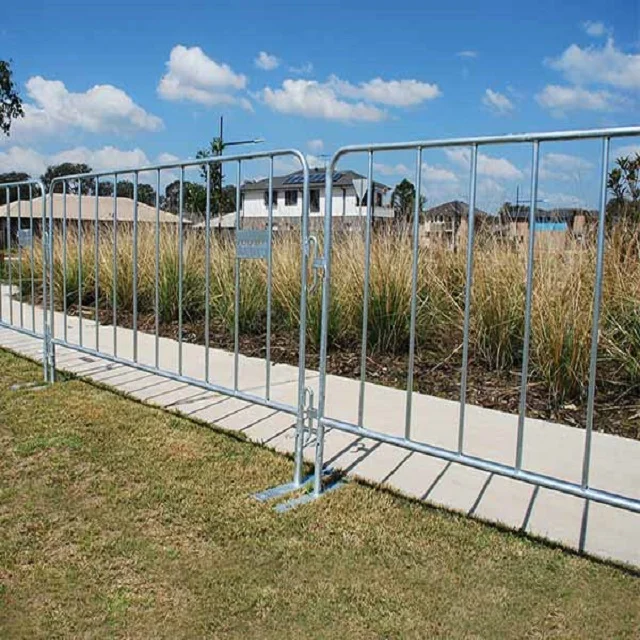 Temporary Perimeter Fencing\42mm O.D. Powder Coating Crowd Stopper Barricades Gates PVC Coated Cheap Gates